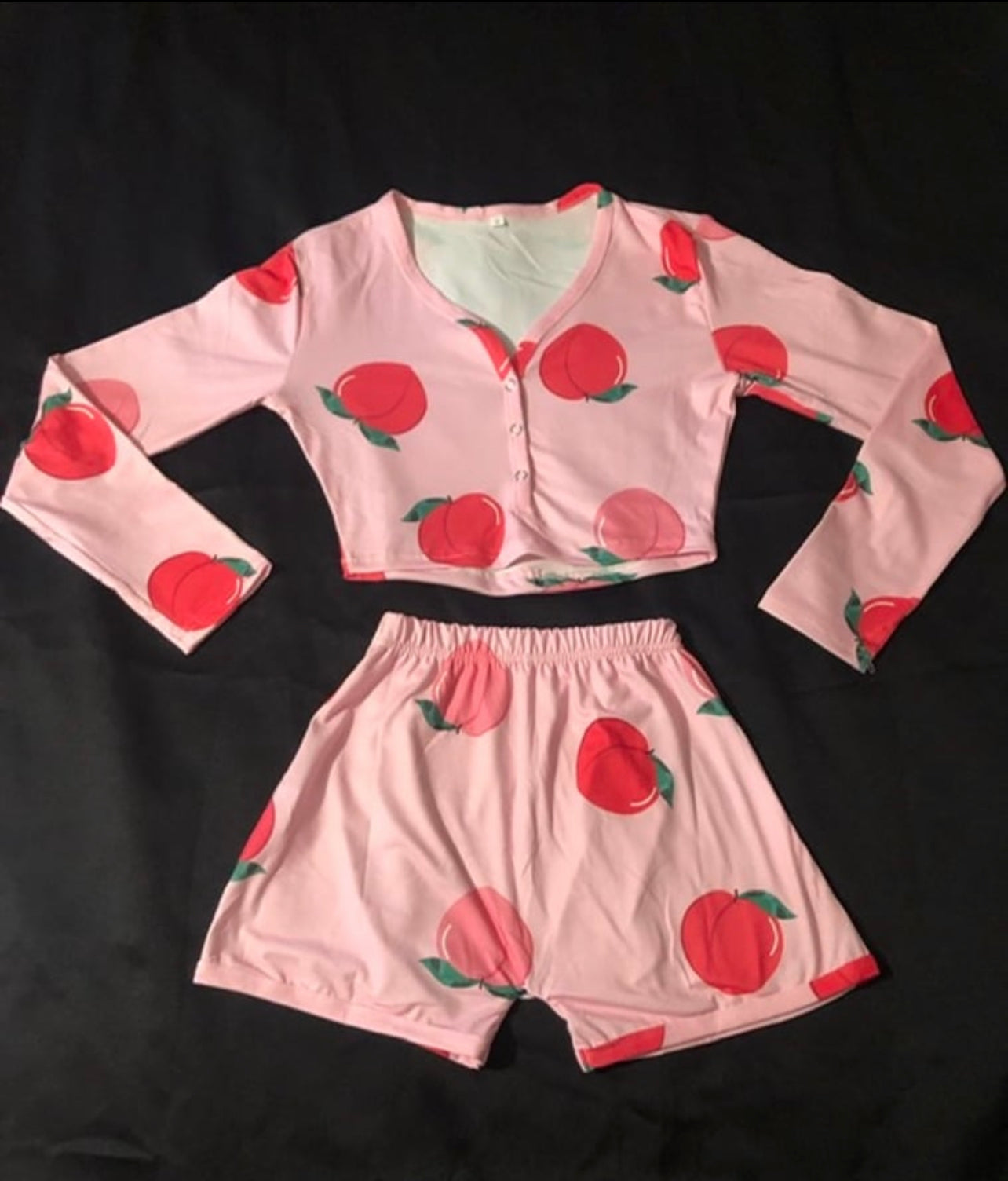 Long sleeve Peach Set